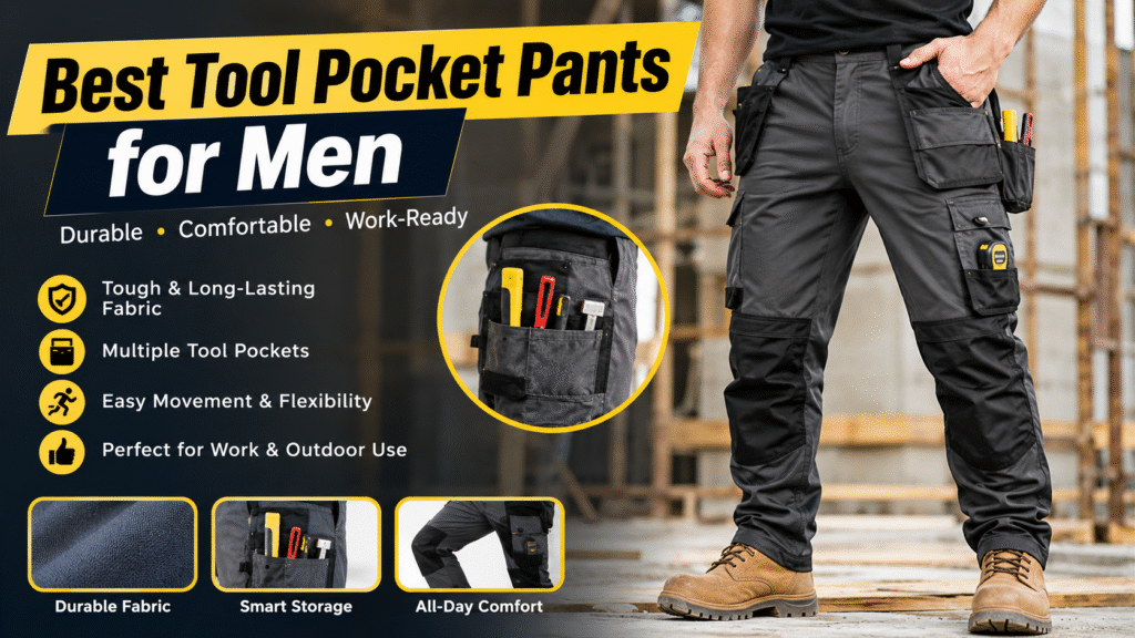 Best Tool Pocket Pants for Men with durable fabric and multiple tool pockets for work