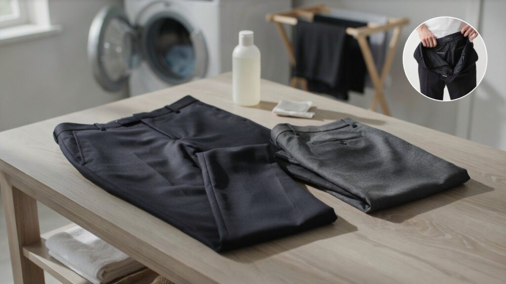 How to keep black pants from fading with proper washing and laundry care techniques