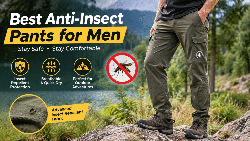 Best Anti-Insect Pants for Men for comfortable hiking and outdoor adventures.