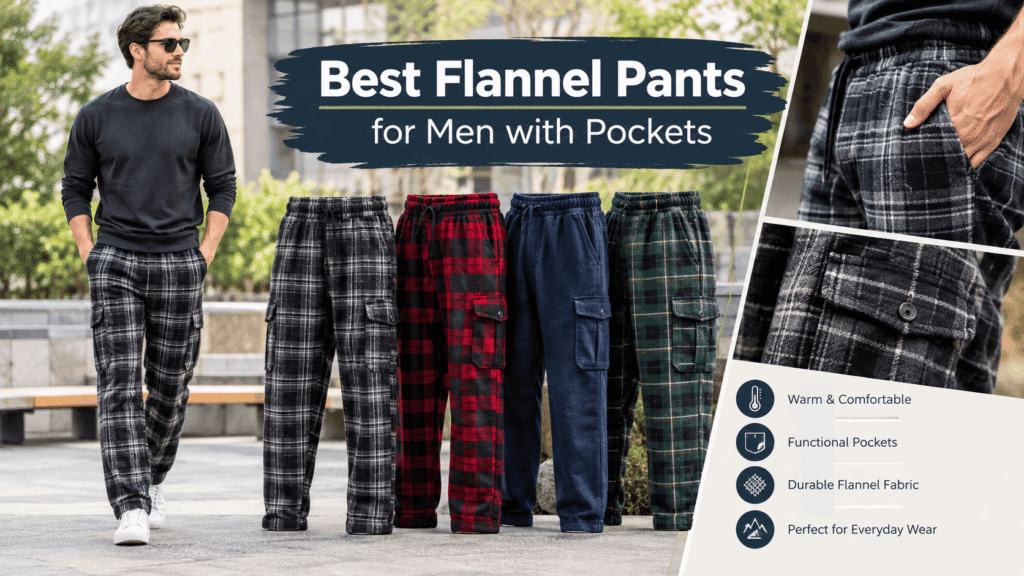 Best flannel pants for men with pockets in comfortable plaid designs for everyday wear.