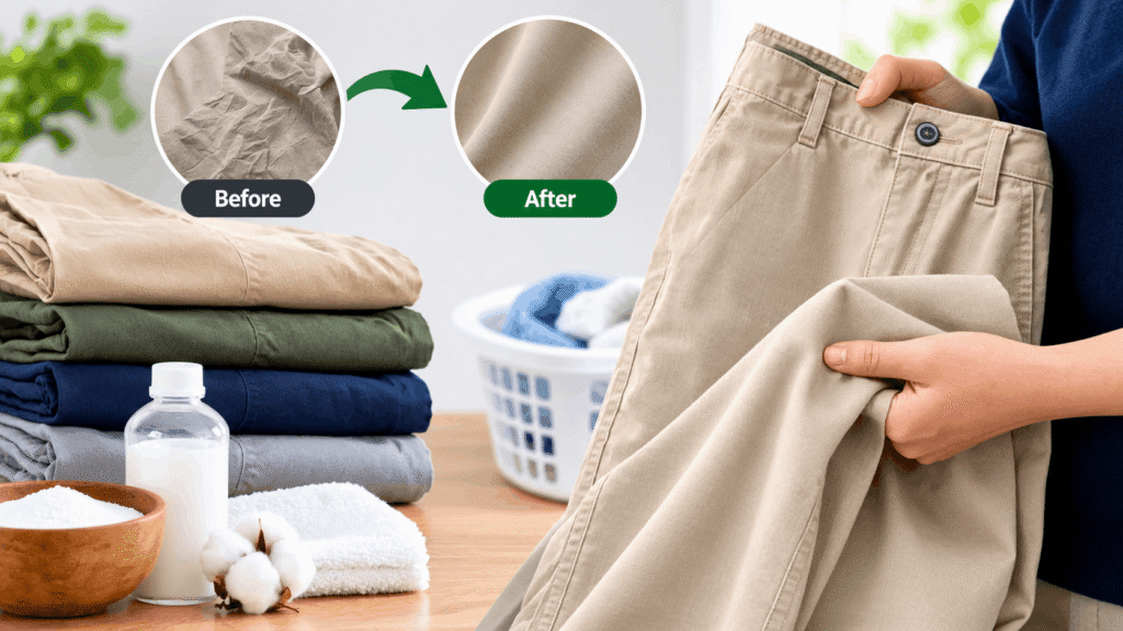 How to make cotton pants softer using gentle washing and fabric-care methods.